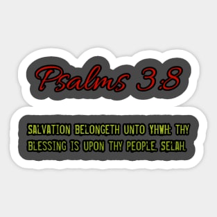 Psalms 3:8 Sticker